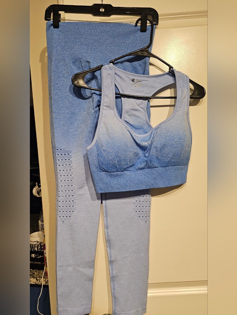 Ombre Light Blue Seamless Sports Set
